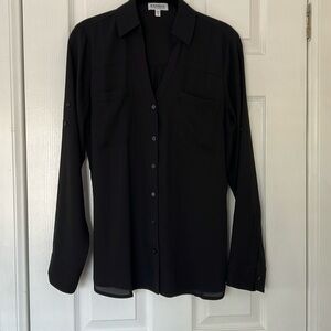 Express Portofino Long Sleeve Shirt/Blouse Size M